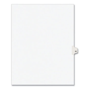 Avery® Preprinted Legal Exhibit Side Tab Index Dividers, Avery Style, 10-tab, 65, 11 X 8.5, White, 25-pack, (1065) freeshipping - TVN Wholesale